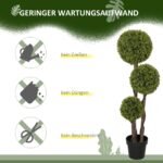 Realistiškas dirbtinis buksmedis vidaus ir laukui