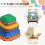 Balansavimo akmenys vaikams – 11 dalių, su neslystančiu paviršiumi