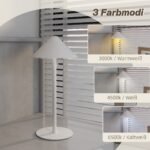 2 įkraunamos LED stalinės lempos su jutikliniu valdymu ir reguliuojama šviesos spalva bei intensyvumu