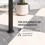 Grilio pavėsinė su šoninėmis lentynomis ir ventiliuojamu stogu