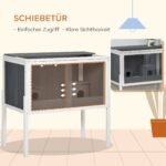 Erdvus žiurkėno narvelis su akrilinėmis stumdomomis durelėmis