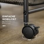 Universalus vežimėlis su 4 krepšeliais ir fiksuojamaisiais ratukais