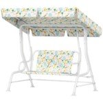 Vaikiška dvivietė supynė su reguliuojamu stogeliu nuo saulės iki 60 kg