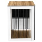 Šunų narvas-baldas su stalviršiu, skirtas mažiems ir vidutiniams šunims