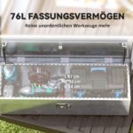 Aliuminė oro sąlygoms atspari transportavimo dėžė su užraktu