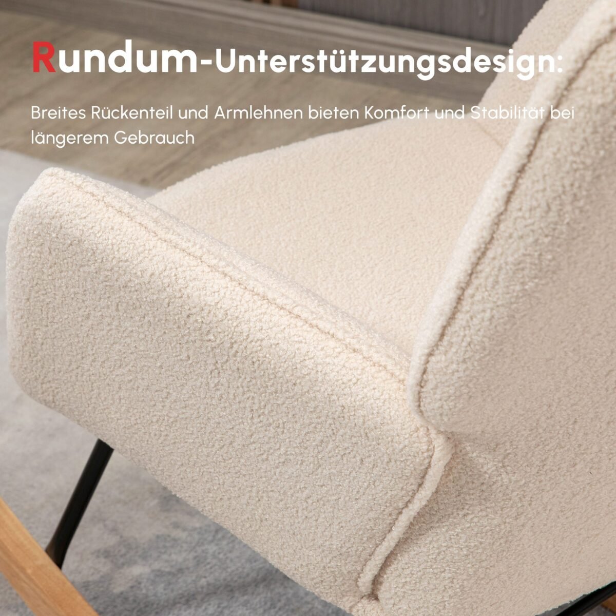 Retro dizaino supamasis krėslas iš medžio masyvo