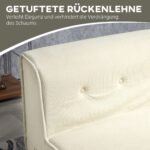 Sulankstoma grindų sofa-lova su kordo audiniu