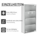 Nerūdijančio plieno rakinama vaistinėlė