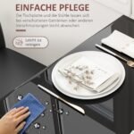 Erdvę taupantis valgomojo komplektas 2 asmenims su grūdinto stiklo stalu