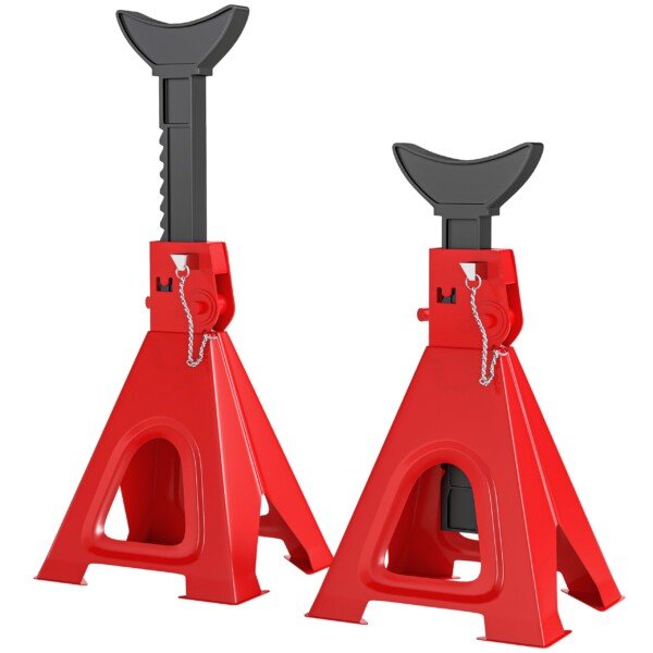 Atraminiai automobilio stovai, 6 tonų, reguliuojamo aukščio, 2 vnt.