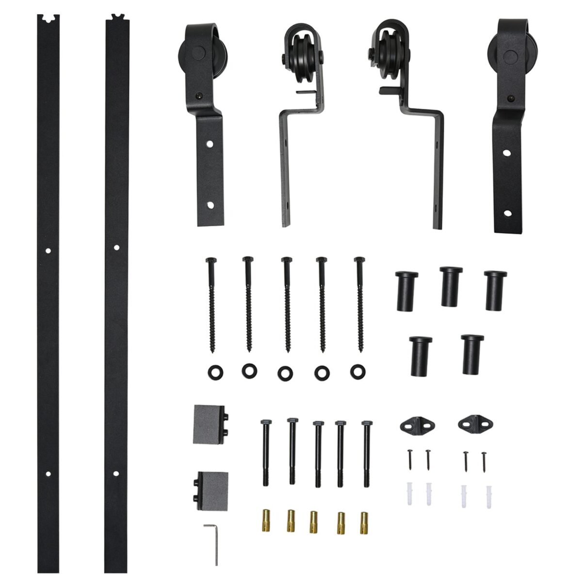 Slankiojančių durų furnitūros komplektas, 200 cm, iki 90 kg