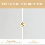 Pakabinama medžio masyvo lentyna su 5 įvairaus dydžio kubeliais