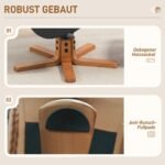 Poilsio krėslas su pakoju, atlenkiamu atlošu ir supamuoju mechanizmu