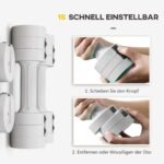 Hantelių rinkinys su reguliuojamu svoriu 2 x 2,5 kg