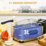 3 l 2000 W galios gruzdintuvė
