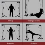 Kryžminė fitneso stotis su trosų trauka 1-2 asmenims