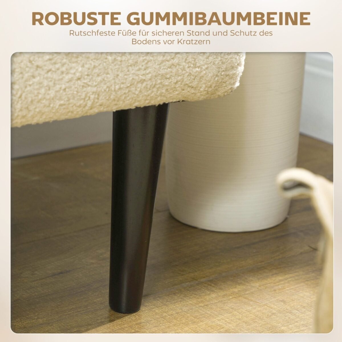 Vintažinio dizaino minkštasuolis su paslėpta daiktadėže