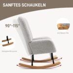 Supamasis krėslas su storu paminkštinimu ir meškiuko audinio apmušalu