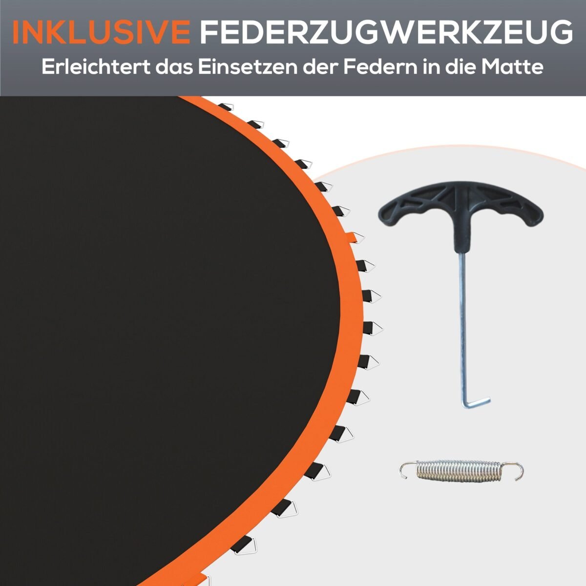 Pakeitimo kilimėlis 3,66 m tramplinui su 72 V-žiedais