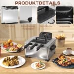 Galinga 5 L talpos gruzdintuvė su patogiu apžvalgos langeliu ir laikmačiu