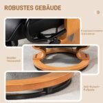 360° pasukamas poilsio krėslas su atlenkiama funkcija ir integruota kojų atrama