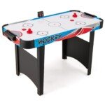 Elektrinis "Air Hockey" stalas su LED ekranu (Mėlyna)