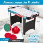 Elektrinis "Air Hockey" stalas su LED ekranu (Mėlyna)
