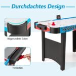 Elektrinis "Air Hockey" stalas su LED ekranu (Mėlyna)