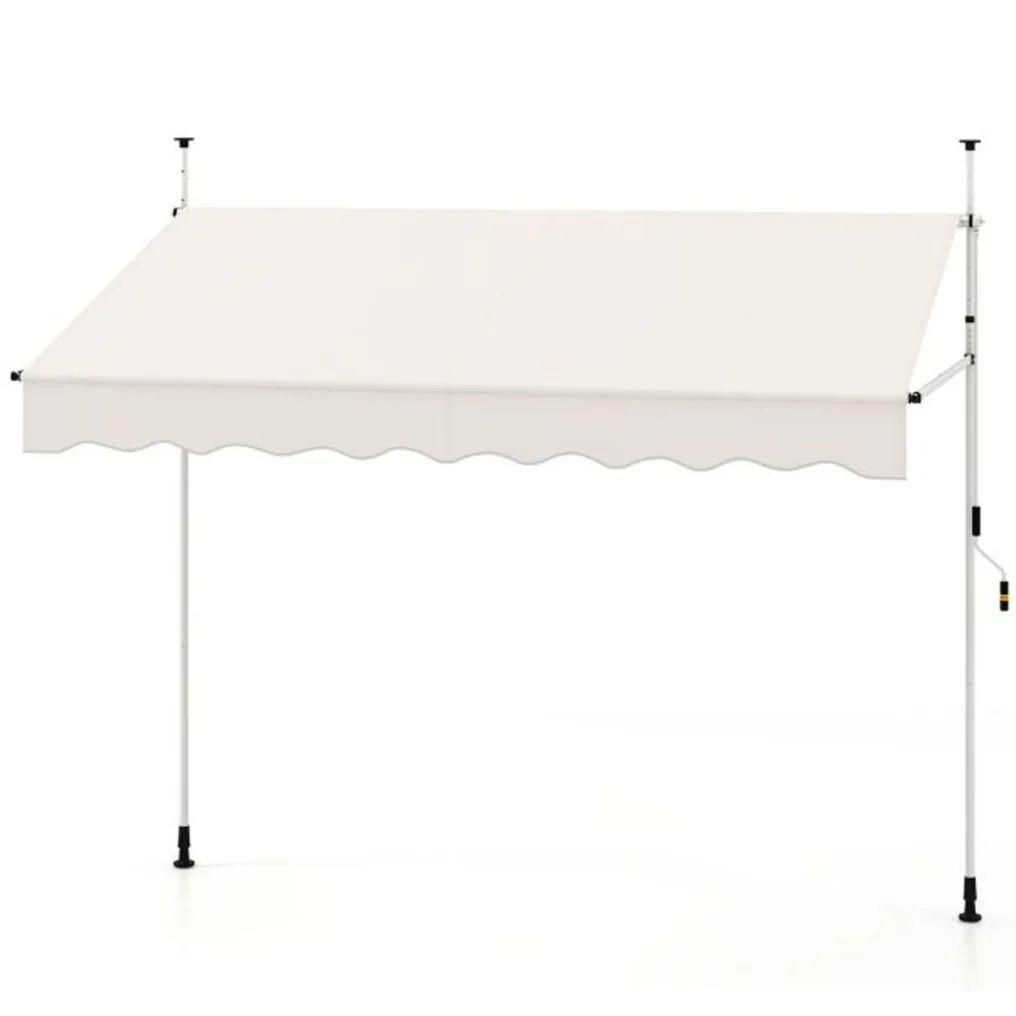 auvent_r_tractable_pour_patio-29437618_1.jpg_big1016 Reguliuojamo aukščio balkonų markizė su rankenėle (Balta)