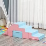 Daugiafunkcis minkštų žaidimų rinkinys vaikams motorikai lavinti