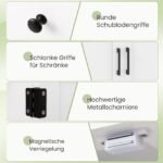 Vonios spintelė su stalčiumi ir durelėmis 56 x 30 x 80 cm (Balta)