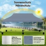 Sulankstomas paviljonas 300 x 600 cm (Pilka)