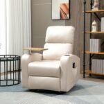 Masažinis krėslas su ištiesiama kojų atrama ir pasukamu staliuku