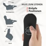 Elektrinis poilsio krėslas su pakėlimo funkcija ir minkštu apmušalu