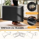 Reguliuojamo aukščio sulankstomas masažo stalas su mediniu rėmu