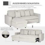 Universali kampinė sofa su ištraukiama lova ir daiktadėže