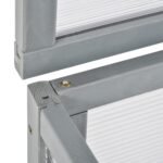 Šiltnamis-dėžė iš medienos ir polikarbonato su pakeliamu stogu 90x46x40 cm