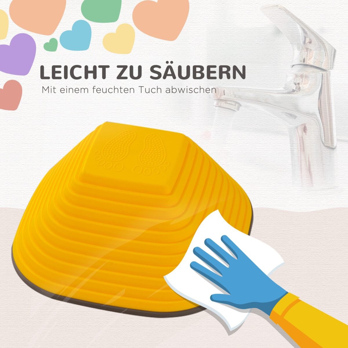 Balansavimo akmenys vaikams – 11 dalių, su neslystančiu paviršiumi