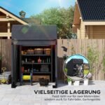 Sulankstoma lauko motociklo pavėsinė su ventiliacija