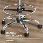 Reguliuojamo aukščio sukamoji baro kėdė su ratukais ir atlošu