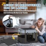 Vidaus ir lauko sulankstomas gyvūnų maniežas mažiems gyvūnams su transportavimo krepšiu