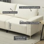 Moderni trijų vietų kordinė sofa