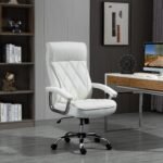 Ergonominė biuro kėdė su rombo raštu ir supimosi funkcija