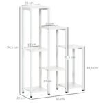 Septynių pakopų gėlių stovas vidaus ir lauko naudojimui