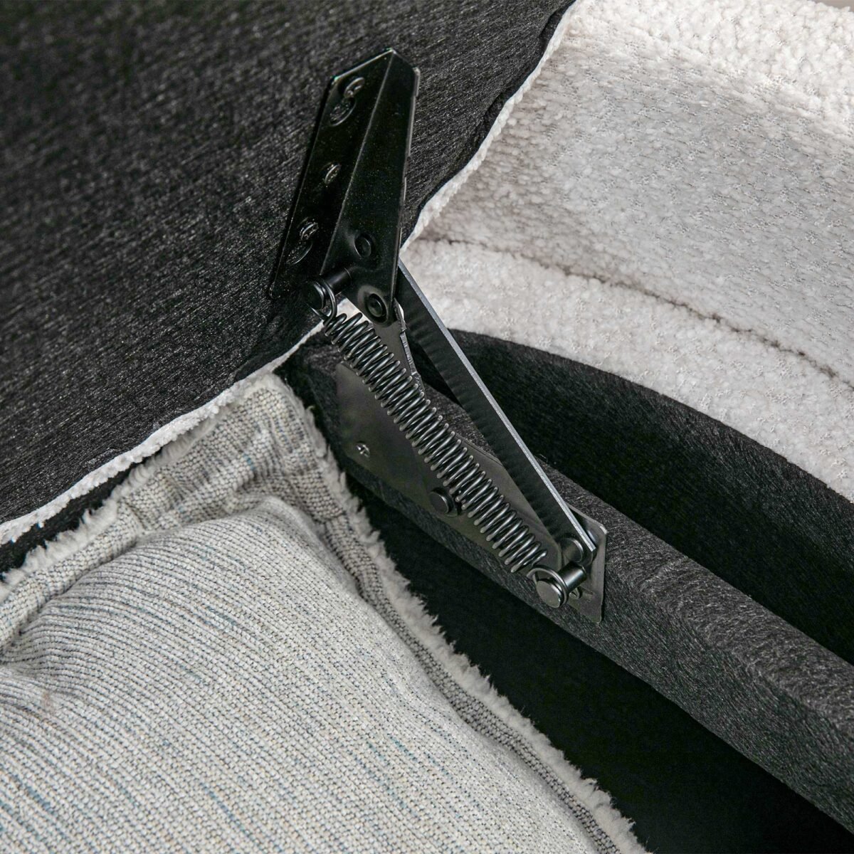 Prieškambario suoliukas su daiktadėže ir minkšta sėdyne 105 x 44 x 45,5 cm