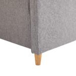 Lininė dvivietė sofa su nuimamais užvalkalais