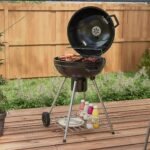 Anglinis grilis su Ø54 cm kepimo grotelėmis ir temperatūros valdymu