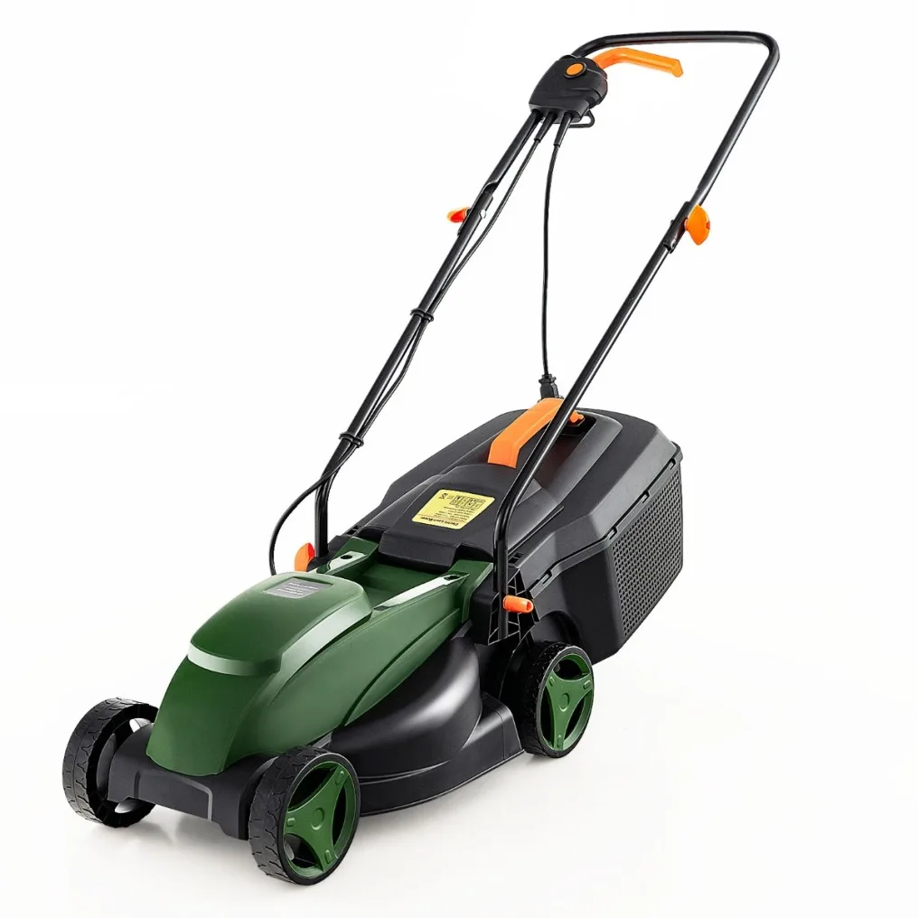 et10032de-gn-_tondeuse_7_.jpg_big1016 Elektrinė vejapjovė su 1200 W varikliu ir 32 cm pjovimo pločiu (Žalia)
