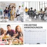 Stiklinė mėnesio planavimo lenta su priedais 90 x 60 cm