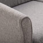 Lininė dvivietė sofa su nuimamais užvalkalais